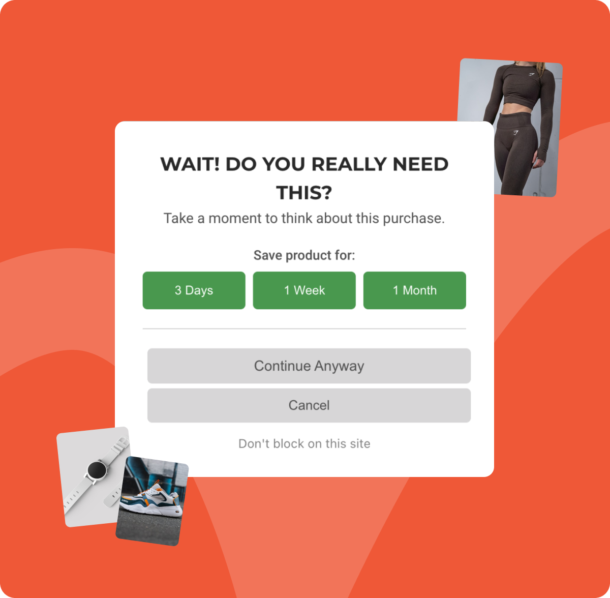 Buy Blocker extension popup screenshot